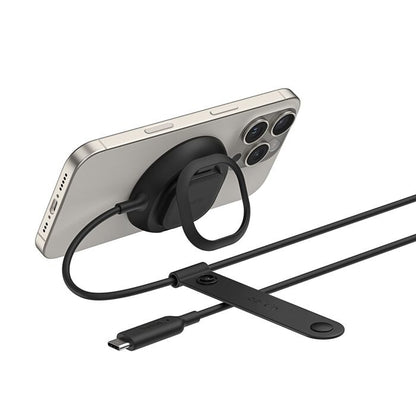 Belkin UltraCharge Magnetic Wireless Charger With Qi2 + 36W Wall Charger + Tethered USB-C Cable (...
