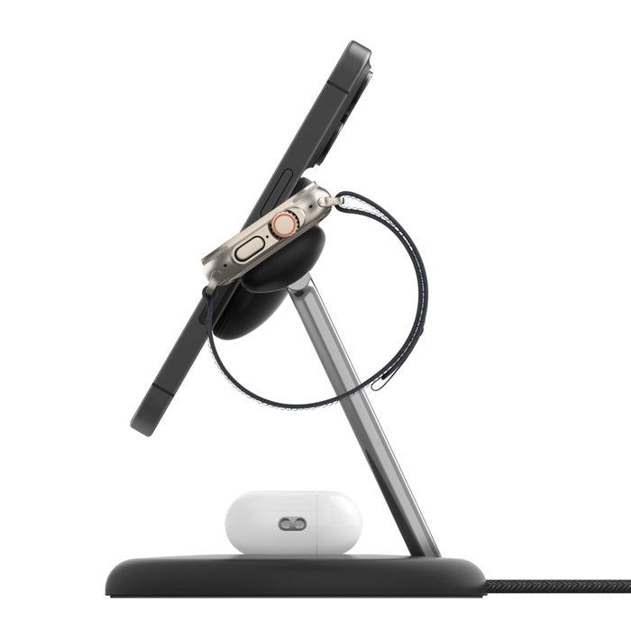 Belkin BoostCharge Pro 3-in-1 Magnetic Qi2 Wireless Charging Stand + 36W Wall Charger + USB-C Cab... - Image 2