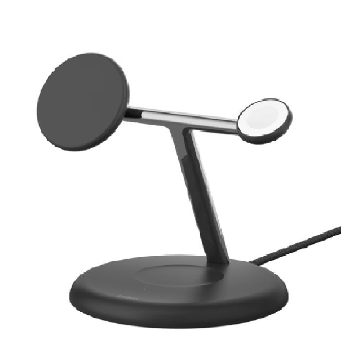 Belkin BoostCharge Pro 3-in-1 Magnetic Qi2 Wireless Charging Stand + 36W Wall Charger + USB-C Cab... - Image 3