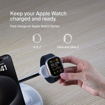 Belkin BoostCharge Pro 3-in-1 Magnetic Qi2 Wireless Charging Stand + 36W Wall Charger + USB-C Cab... - Image 4