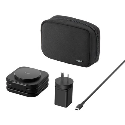 Belkin BoostCharge Pro 3-in-1 Magnetic Qi2 Wireless Travel Pad + 36W Wall Charger + USB-C Cable (... - Image 2