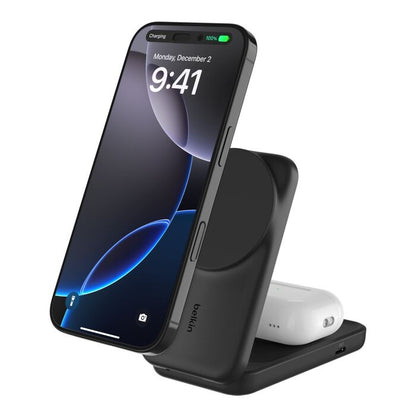 Belkin UltraCharge 2-in-1 Foldable Magnetic Wireless Charger With Qi2 + 45W USB-C Wall Charger +...