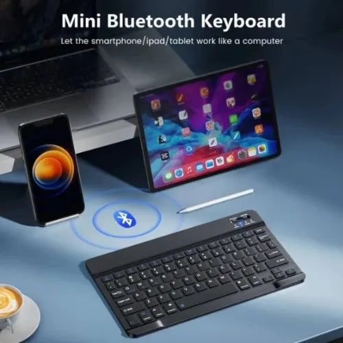 USP Bluetooth Wireless Keyboard – Rechargeable, Ultra-Thin  Portable, Compatible - iPad, Mac, PC,...