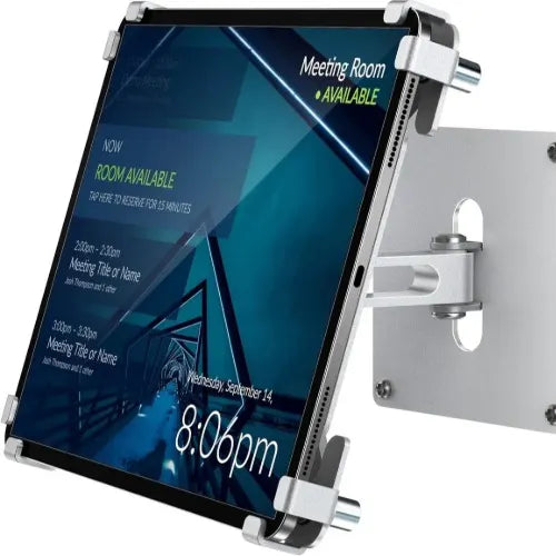 USP Universal Anti-Theft iPad  Tablet Wall Mount - Silver, 360° Rotation, Firts 9.7' to 13',Perfe...