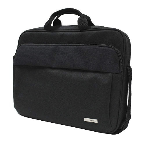 Belkin 15.6' Simple Toploader Laptop Bag - Black (F8N657), Comfortable Shoulder Strap, Made for L...