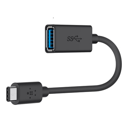 Belkin 3.0 USB-C to USB-A Adapter - Black (F2CU036btBLK), Power Output 3A, 5Gbps, Reversible USB...