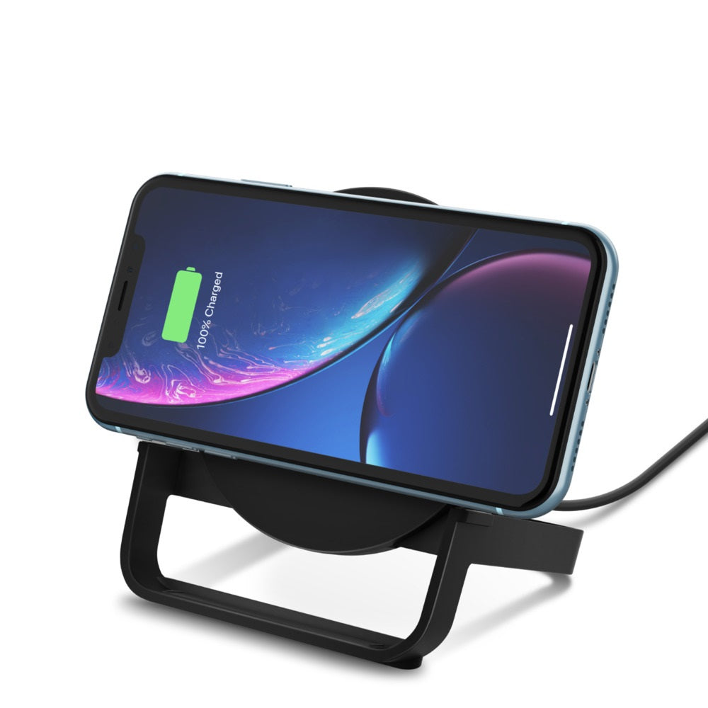 Belkin BoostCharge Wireless Charging Stand + USB-A to Micro-USB Cable (1.2M) - Black (WIB001btBK)... - Image 2