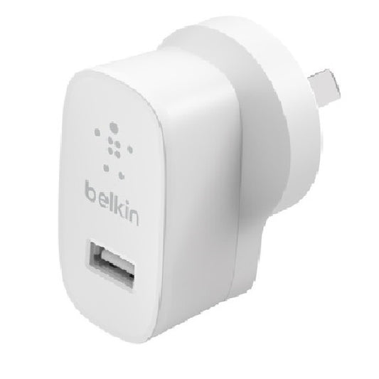 Belkin BoostCharge 12W USB-A Wall Charger - White (WCA002auWH), Portable  Powerful, Lightweight...