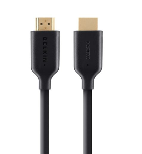 Belkin High Speed HDMI Cable With Ethernet 4K/Ultra HD Compatible (1M) - Black (F3Y021bt1M), 120H...