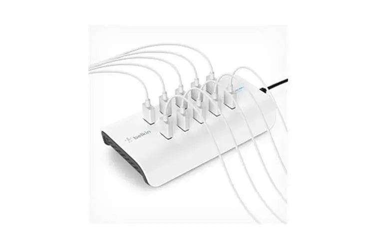 Belkin RockStar™ 10-Port USB-A Charging Station - White (B2B139au), Intelligent Charging,120W, Ov... - Image 2