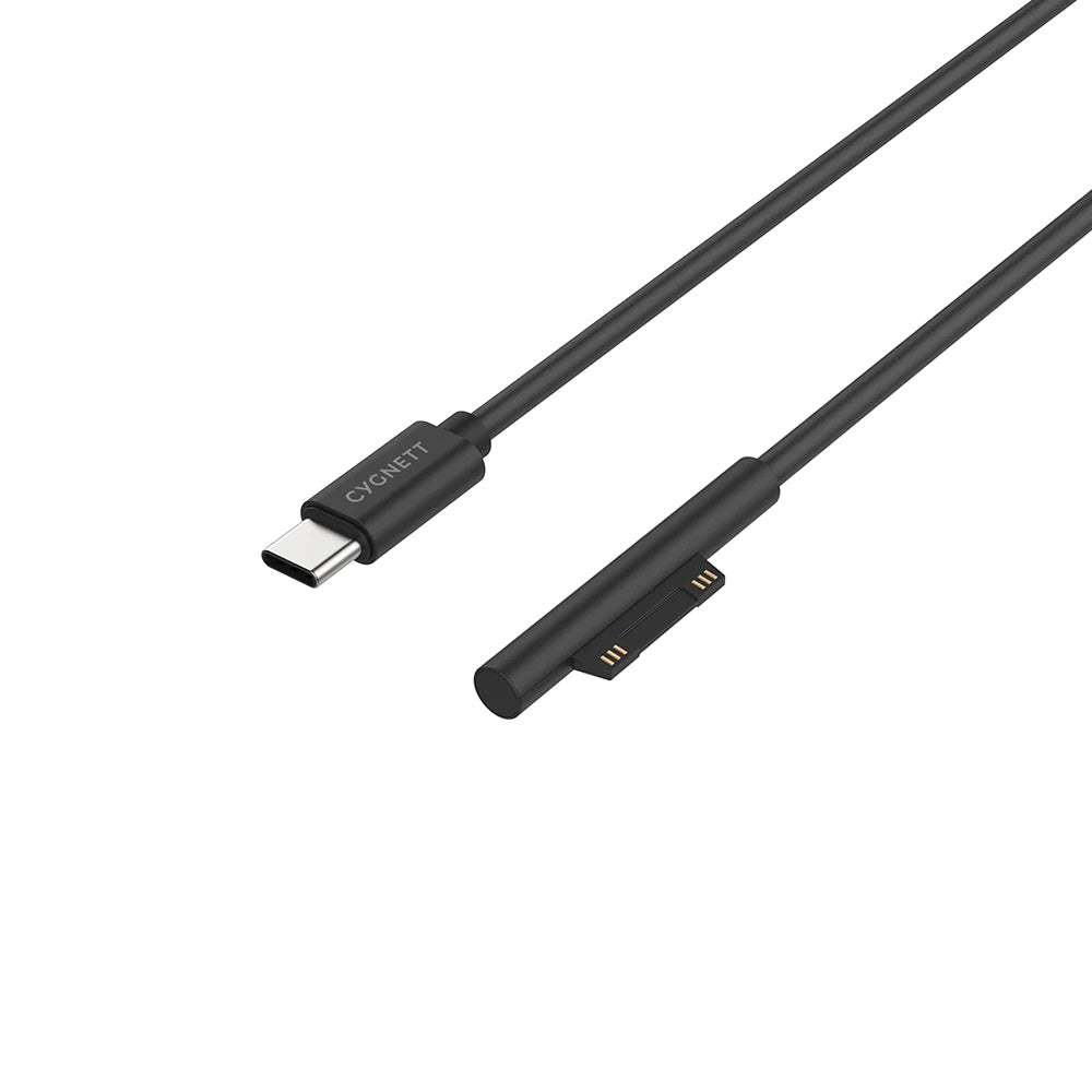 Cygnett Essentials USB-C To Microsoft Surface Laptop Cable (1M) - Black (CY3034USCMS), 45W Fast C... - Image 3