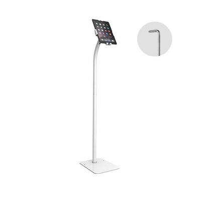Brateck Universal Anti-Theft tablet floor stand compatible with most 7.9'-11' Tablets-White 220x3...