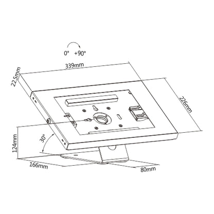 Brateck Anti-Theft Wall-Mounted/Countertop Tablet Holder  Fit most 9.7' to 11' tablets( iPad, iPa... - Image 4