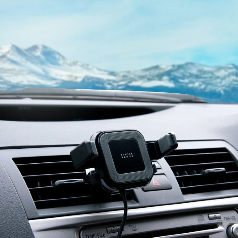 mbeat® Gorilla Power 10W Wireless Car Charger with 2.4A USB Charging, Air Vent Clip  Windshield S... - Image 2