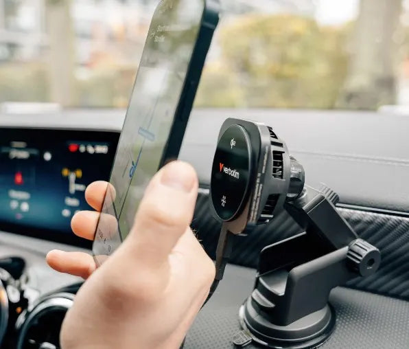 Verbatim Charge 'n' Drive Qi2 Magnetic Wireless Car Charger CND-02 - Mobile Phone Accessories