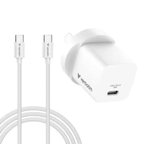 Verbatim 3 Port 65 Watt Portable GaN charger, 2 x USB-C PD 65w, 1x USB-A QC 3.0, GNC-65A Compact... - Image 2