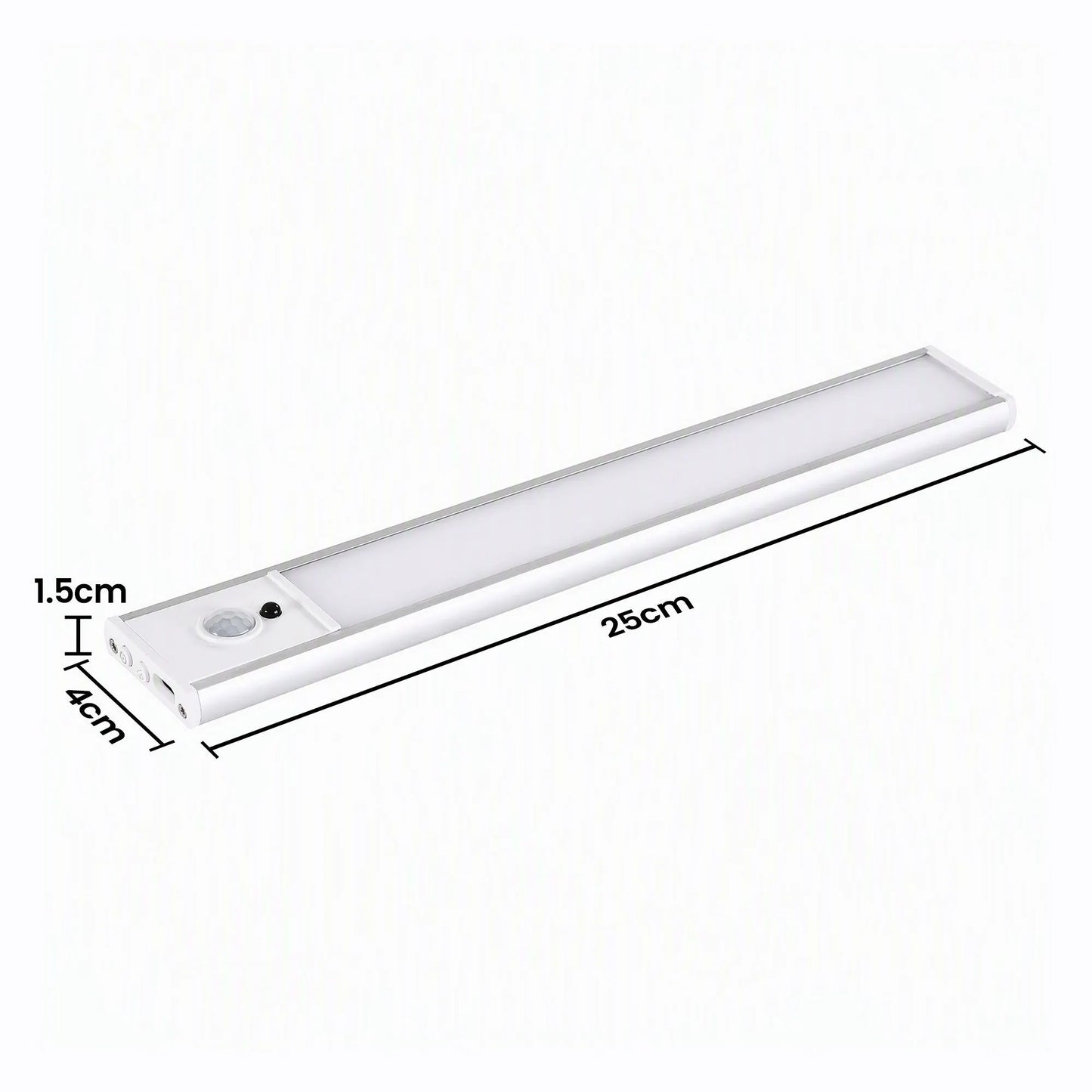 Artiss 4-Pack 25cm Motion Sensor Under Cabinet Lights, LED Closet Light with 5 Colors Dimmable - Image 3