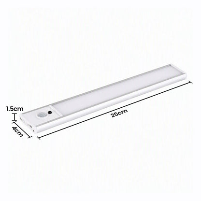 Artiss 4-Pack 25cm Motion Sensor Under Cabinet Lights, LED Closet Light with 5 Colors Dimmable - Image 3