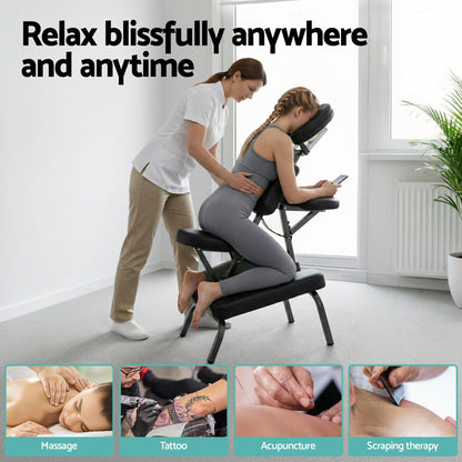 Zenses Portable Massage Chair Lightweight Folding Tattoo Lash Beauty Bed - Image 4