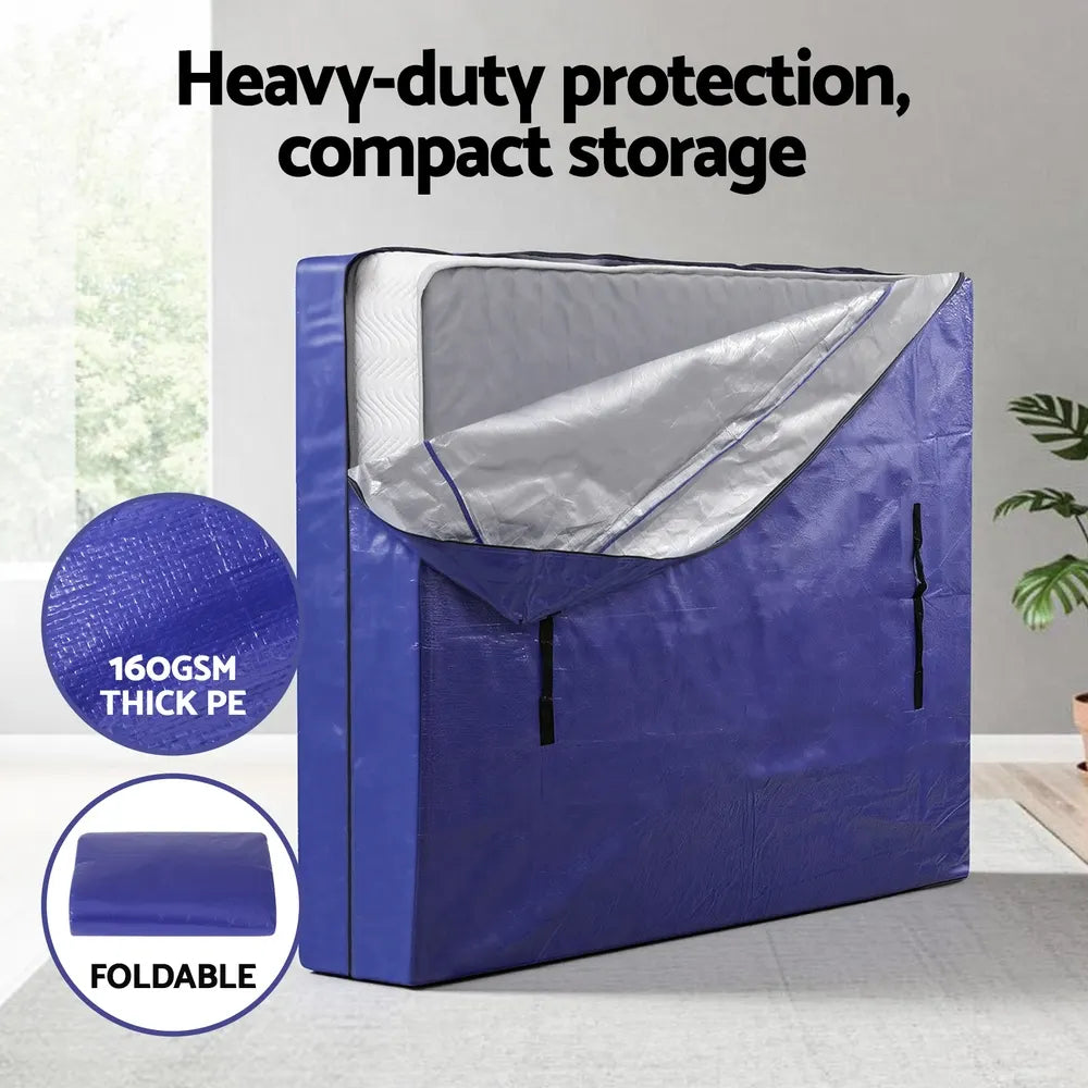 Atirss Mattress Bag Easy Moving Waterproof Storage Dust Cover Protector Double - Image 5