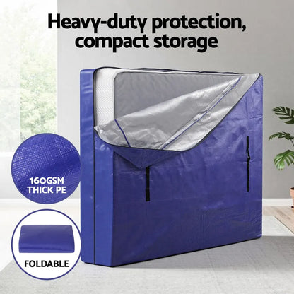 Atirss Mattress Bag Easy Moving Waterproof Storage Dust Cover Protector Double - Image 5