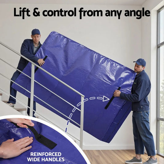 Atirss Mattress Bag Easy Moving Waterproof Storage Dust Cover Protector King - Image 6