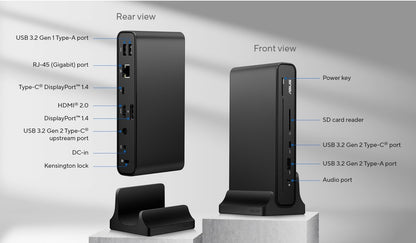 ASUS DC300 Triple Display USB-C Dock, 90w PD, 4K displays with supported notebook, desktop or dev... - Image 2