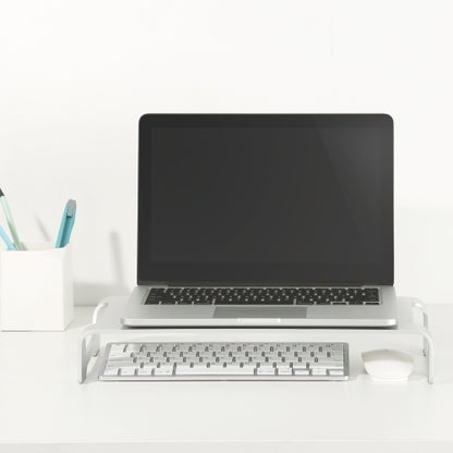 Brateck Slim Aluminum Monitor Riser (500mm x 210mm x 63mm), Fit Screen Size :	11''~32'', Weight Capacity(per layer): 20kg (LS)