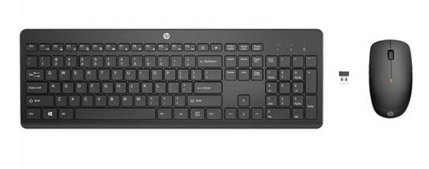 HP 235 USB Wireless Keyboard  Mouse Combo Reduced-sized  Low-Profile Quiet Keys Easy Cleaning Plu...