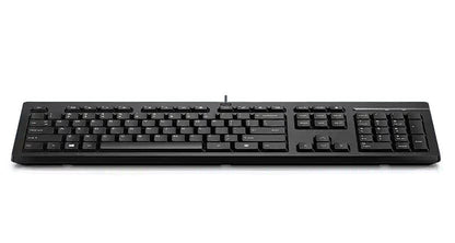 HP 125 Wired Keyboard - Compatible with Windows 10, Desktop PC, Laptop, Notebook USB Plug and Play Connectivity, Easy Cleaning 1YR WTY