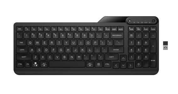 HP 475 Dual-Mode Wireless Keyboard Bluetooth 5.3 Up to 24M Battery life USB Type-A port Multi-OS...
