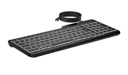 HP 405 Multi-Device Backlit Wired Keyboard Removable USB-C® cable with USB-A Slim Full-size Numpa... - Image 3
