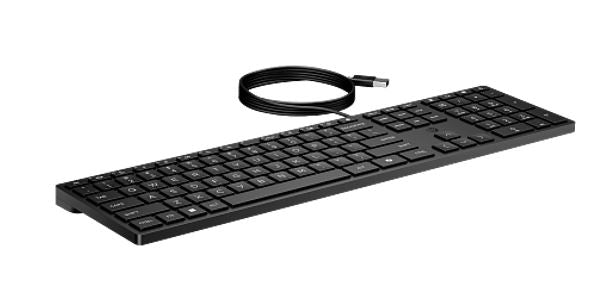 HP Wired 320K Full-Sized Keyboard - Compatible with Windows 10, Desktop PC, Laptop, Notebook USB... - Image 4