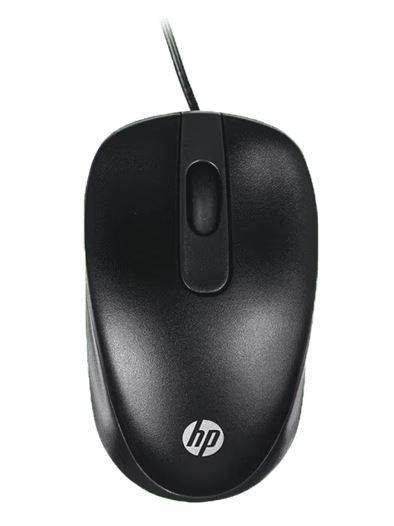 HP USB Wired USB-A Travel Mouse 1000 dpi 3xbutton Multi-OS Windows 7/8/10/11 Chrome OS Android Bl...
