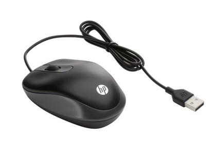 HP USB Wired USB-A Travel Mouse 1000 dpi 3xbutton Multi-OS Windows 7/8/10/11 Chrome OS Android Bl... - Image 2