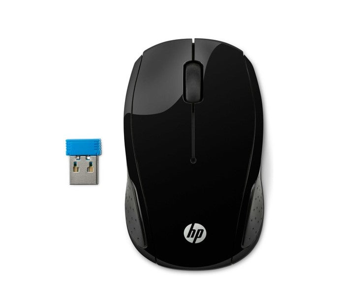 HP 200 Wireless Mouse Radio Frequency USB Optical 3 Button 1000 dpi 2xAAA Up to 12M Battery life...