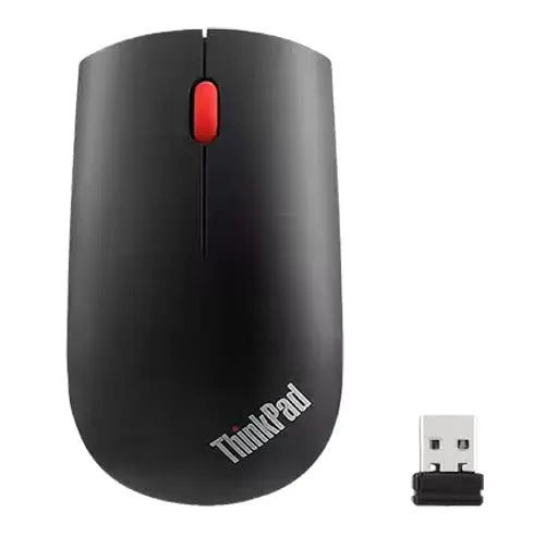 LENOVO ThinkPad Essentials Compact Wireless Mouse 2.4 GHz Wireless via Nano USB 1200 DPI Optical...