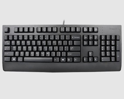 LENOVO Preferred Pro II USB Keyboard Black 3-zone layout Plunger domed switch keys Adjustable til...