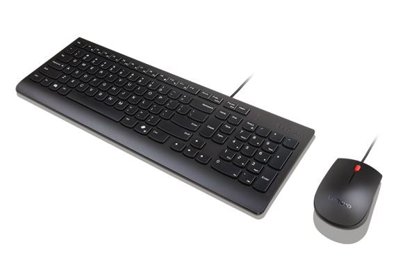Lenovo Universal Wired USB Keyboard Mouse Combo Adjustable Tilt Leg Spill Resistant Copilot Keybo... - Image 3