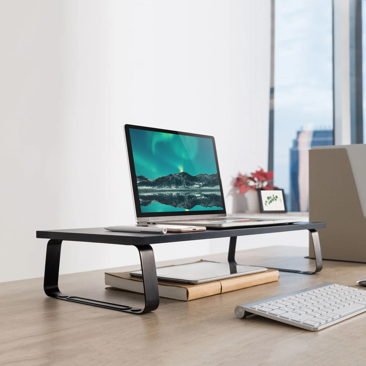 mbeat® activiva Ergolife Black Monitor Stand Riser Ergonomic design Durable and long lasting stai... - Image 4