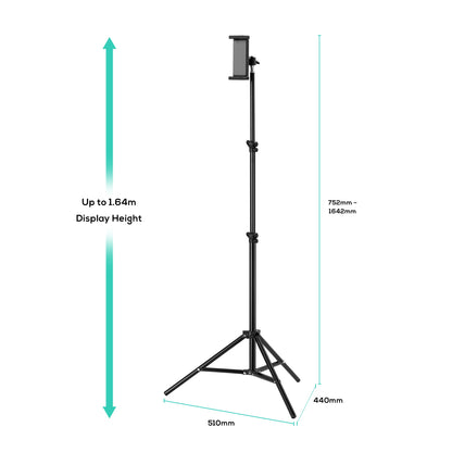 mbeat® activiva Universal Table and Smartphone Tripod foldable, lightweight, easy-to-use height-a... - Image 2