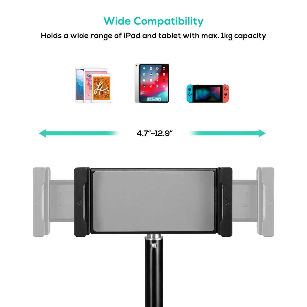 mbeat® activiva Universal Table and Smartphone Tripod foldable, lightweight, easy-to-use height-a... - Image 4