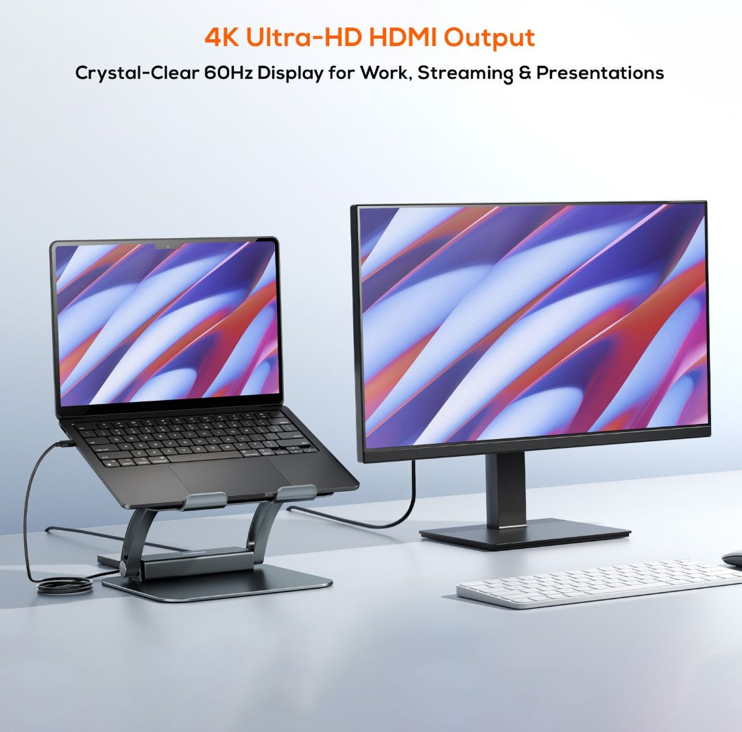 mbeat® Stage P6 Laptop Stand with USB-C Dock - Notebook Accessories - Image 3