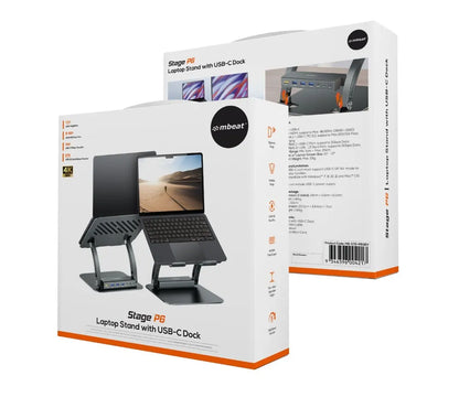 mbeat® Stage P6 Laptop Stand with USB-C Dock - Notebook Accessories - Image 4
