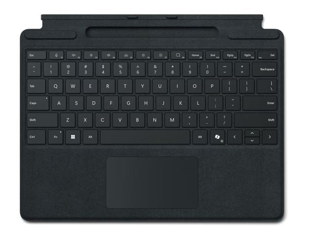 Microsoft Surface Pro Signature Keyboard Black Microsoft Cover port compatible Pro 11 Pro 10 Surf...