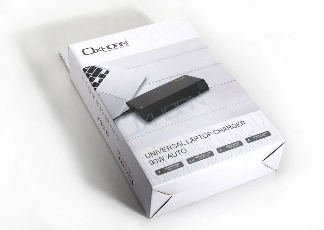 Oxhorn Laptop/ Mini PC Charger 90W Auto Universal Power Adapter with 11 Tips Fit Notebook/Mini PC... - Image 4