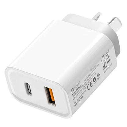Oxhorn USB Type-C and Type-A 3.0 Quick Charge 20W Charger AC adapter 240V 50/60Hz 1A certified... - Image 2