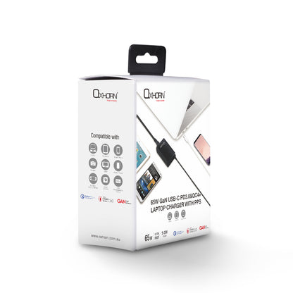 Oxhorn 65W AC Power Adapter USB-C Charger Power Delivery for Lenovo HP Dell Asus USB-C Laptop Tab... - Image 4