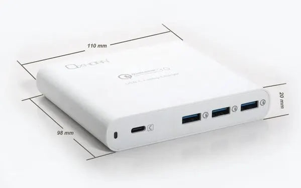 Oxhorn Multi-Functional USB Type C 87W Laptop Notebook Tablet Quick Charge 4 Port 1xUSB-C 3xUSB-A... - Image 2