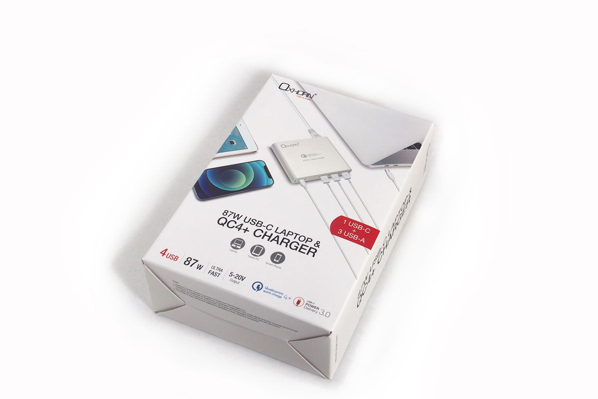 Oxhorn Multi-Functional USB Type C Laptop 87W Notebook Charger - Quick Charge, HP, ASUS, Lenovo,... - Image 3
